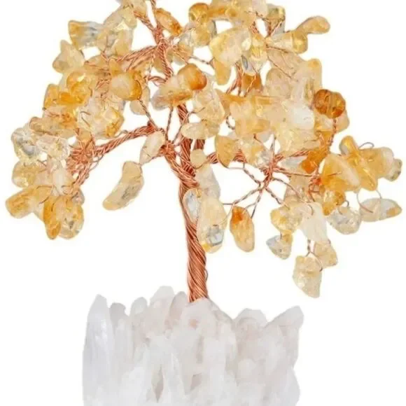 Citrine&Quartz wealth&luck money tree